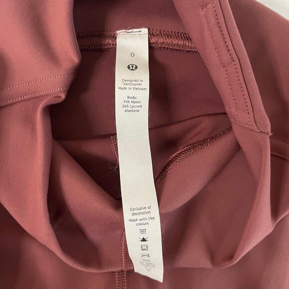 Lululemon InStill High-Rise Tight 25" in Smokey Red - Size 0 - Picture 6 of 7